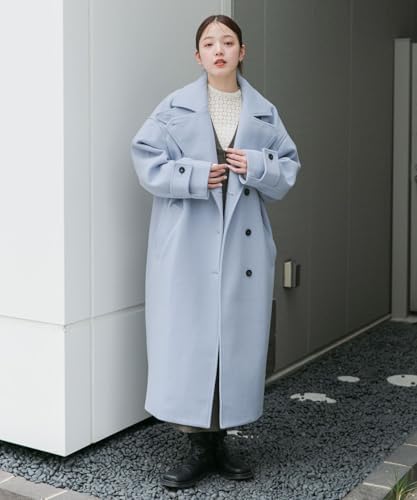 ガウンロングコート　24AW BONLEA ステンカラーロングコート